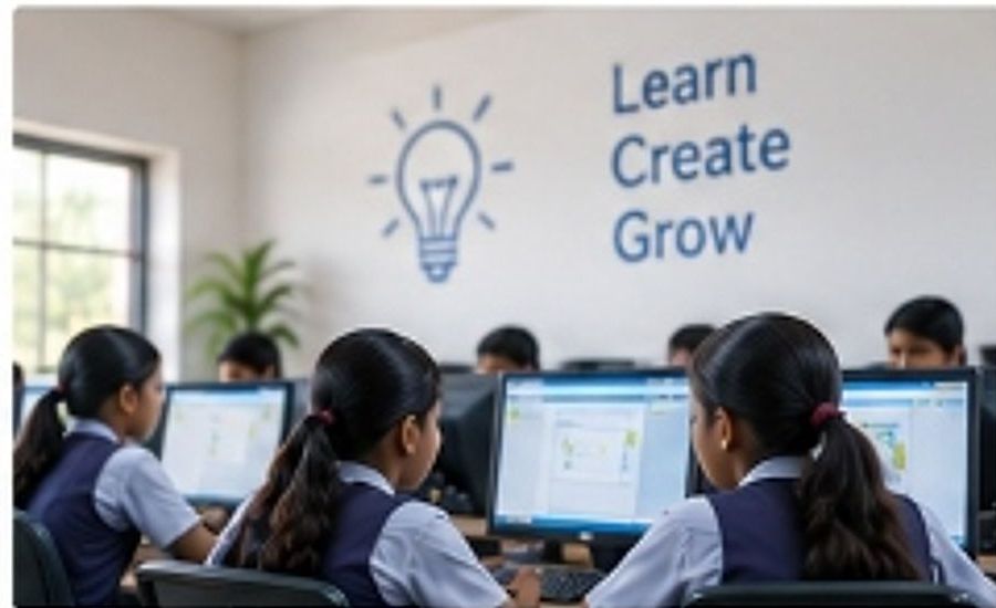 Students in Smart Digital Computer Lab